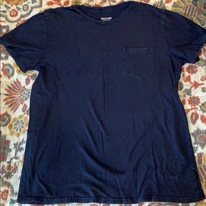 Mossimo navy crew neck pocket tee L